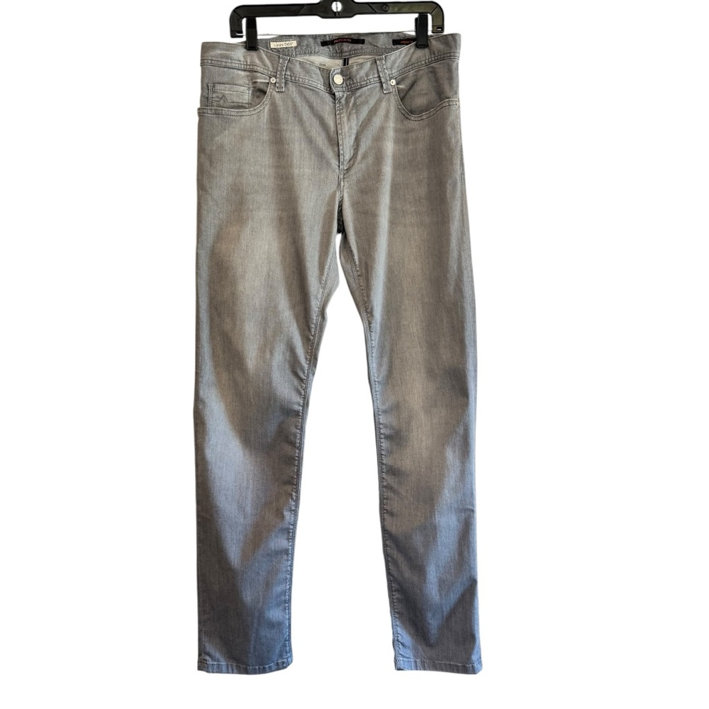 Alberto Men's 32x32 Luxury T400 Regular Fit Jean Gray Pipe Light Tencel Denim